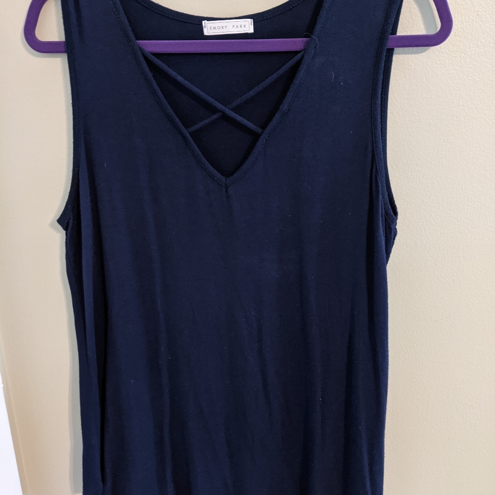 Criss cross tank top